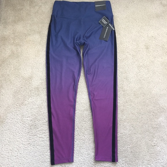 BCBG MAXAZRIA Ombré Legging w/ Velvet Side Stripes - Picture 1 of 6